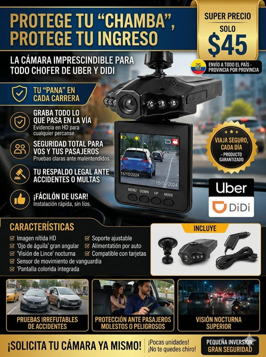 Camara de Seguridad móvil para auto
